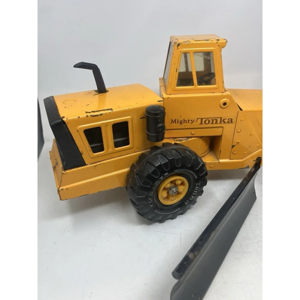 Vintage 1970s‎ Pressed Steel Mighty Tonka Road Grader #3945 XMB 975 Works Well